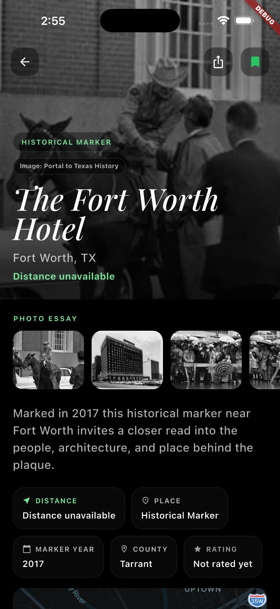 RoadHistorical marker detail page with photo essay